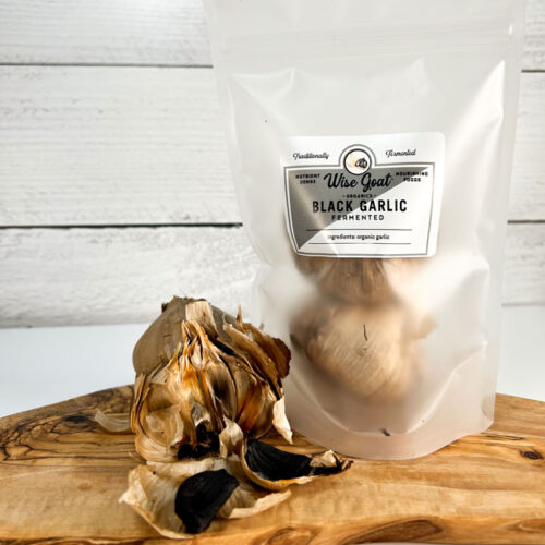 Fermented organic black garlic